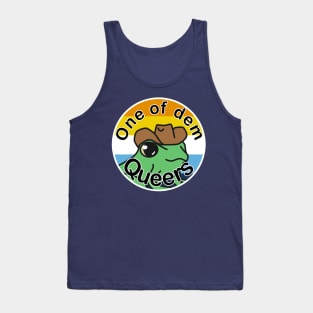 Pride Frog with a cowboy hat- Aroace Tank Top